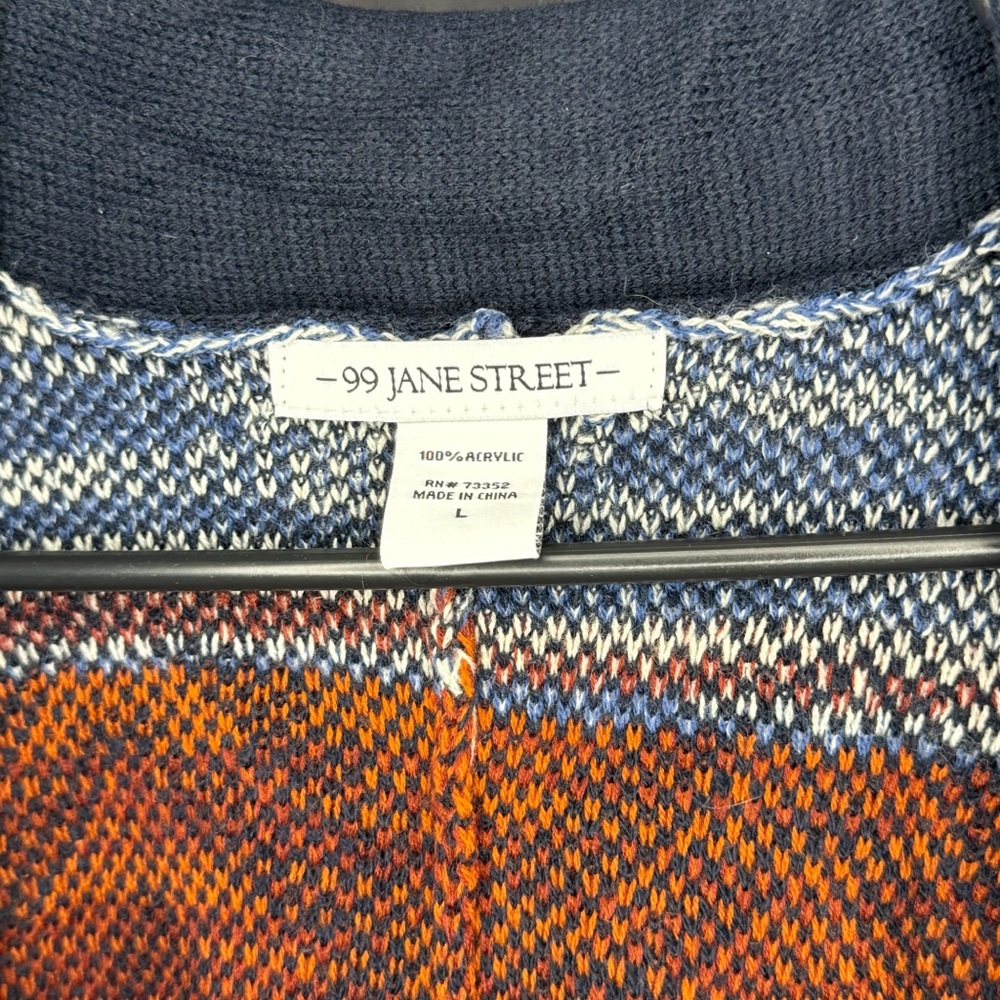 Knit Patterned Colorful Cardigan - Picture 3 of 3